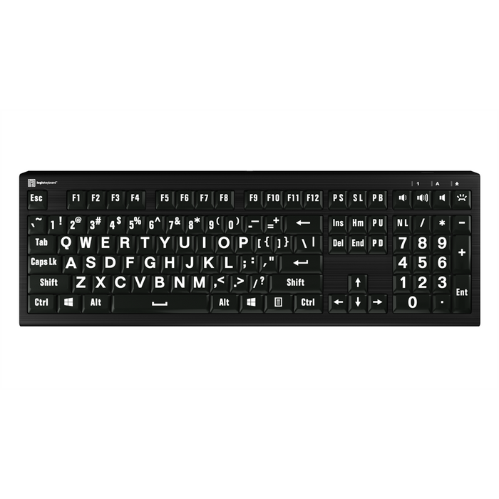 LargePrint Keyboard - Windows Backlit
