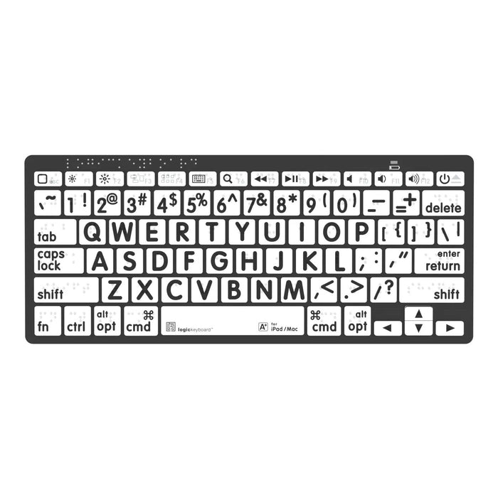 Braille/LargePrint Bluetooth Mini Keyboard - Mac