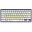 Dyslexia Keyboard Bluetooth Mini for Windows with color-coded keys