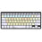 Dyslexia Keyboard Bluetooth Mini with color-coded keys