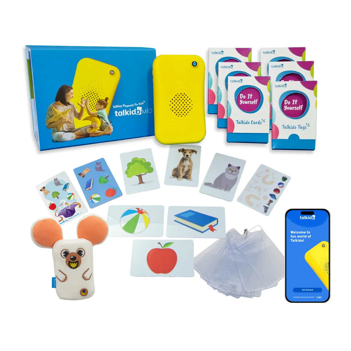 Talkido Mio Pro Set with AAC device, cards, tags and accessories
