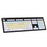 Dyslexia Keyboard for Windows angled view with color-coded keys and Dyslexie font