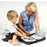 Child using ProxTalker portable AAC device with an adult
